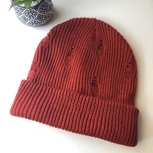 Distressed beanie